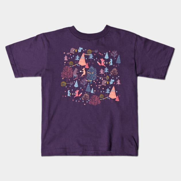 Pastel caffe Kids T-Shirt by Petit Faon Prints